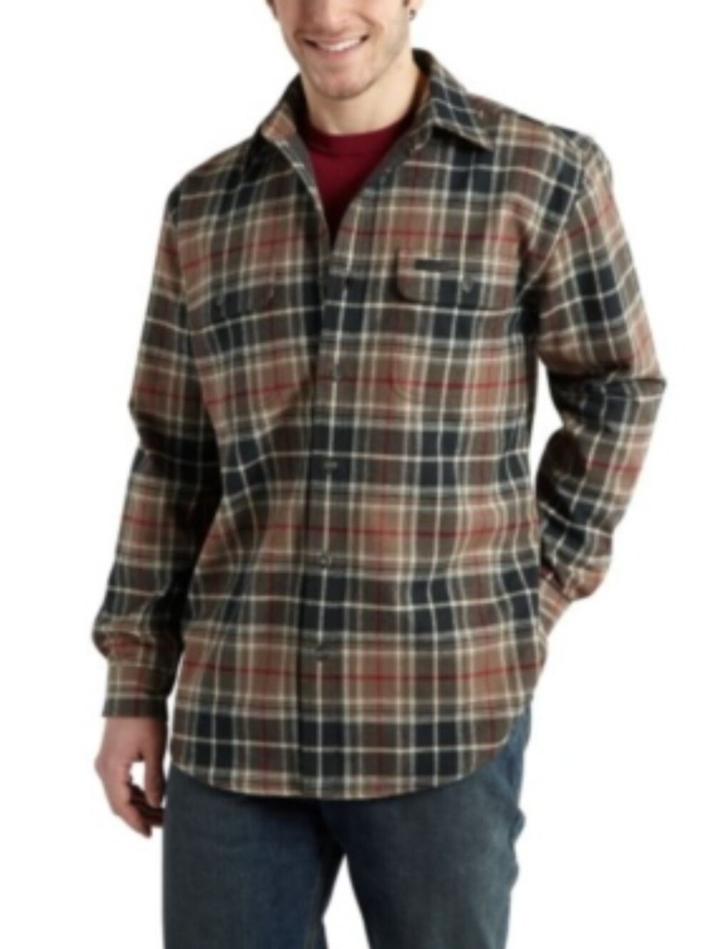 Carhartt 4XL Rain Defender Youngstown Flannel Shirt Jacket Quilted-Lined Plaid